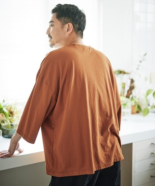 Sunny clouds（サニークラウズ）の「サニークラウズ　半端袖Ｔシャツ（Tシャツ/カットソー・メンズ・オレンジ系その他/ブラック・SMALL/LARGE/MEDIUM/BL）」の12枚目の写真