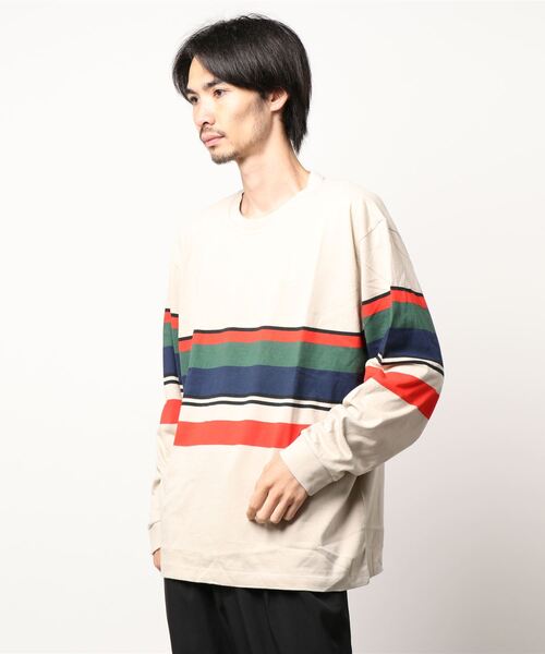 Levi's（リーバイス）の「【Levi's】マルチボーダーロンＴ（Tシャツ/カットソー・メンズ・キナリ・L/M/S）」の11枚目の写真