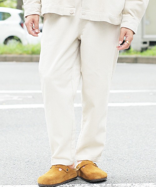 roshell（ロシェル）の「コーデュロイ イージー ワイド テーパードパンツ（その他パンツ・メンズ・ブラック/ベージュ系その他/ブラウン/チャコールグレー・MEDIUM/LARGE）」の4枚目の写真