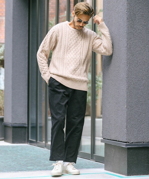 roshell（ロシェル）の「コーデュロイ イージー ワイド テーパードパンツ（その他パンツ・メンズ・ブラック/ベージュ系その他/ブラウン/チャコールグレー・MEDIUM/LARGE）」の16枚目の写真