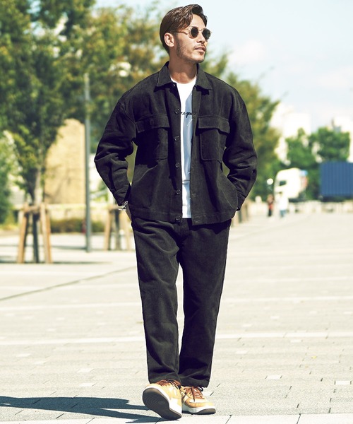 roshell（ロシェル）の「コーデュロイ イージー ワイド テーパードパンツ（その他パンツ・メンズ・ブラック/ベージュ系その他/ブラウン/チャコールグレー・MEDIUM/LARGE）」の21枚目の写真