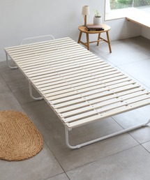 EMOOR | 予約品 クローゼットに収納できる4つ折りすのこベッド/シングル(寝具)