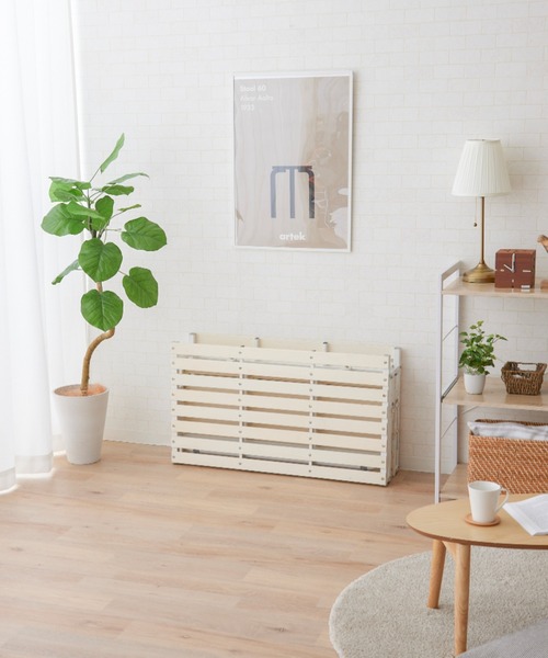 セール】予約品 クローゼットに収納できる4つ折りすのこベッド