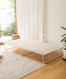 【新生活に】エムール　クローゼットに収納できる　四つ折り　折り畳みベすのこべッド クローゼットに収納できる 4つ折り すのこベッド シングルサイズ