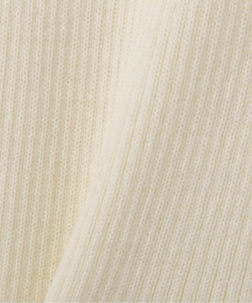 NATURAL BEAUTY BASIC（ナチュラルビューティーベーシック）の「ウールブレンドリブ タートル（ニット/セーター・レディース・ブラック/グレー/オフホワイト/ホワイト系その他/ブルー・MEDIUM）」の6枚目の写真