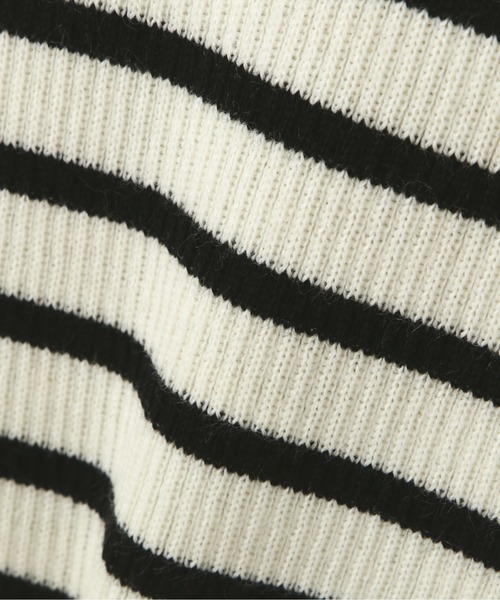 NATURAL BEAUTY BASIC（ナチュラルビューティーベーシック）の「ウールブレンドリブ タートル（ニット/セーター・レディース・ブラック/グレー/オフホワイト/ホワイト系その他/ブルー・MEDIUM）」の18枚目の写真