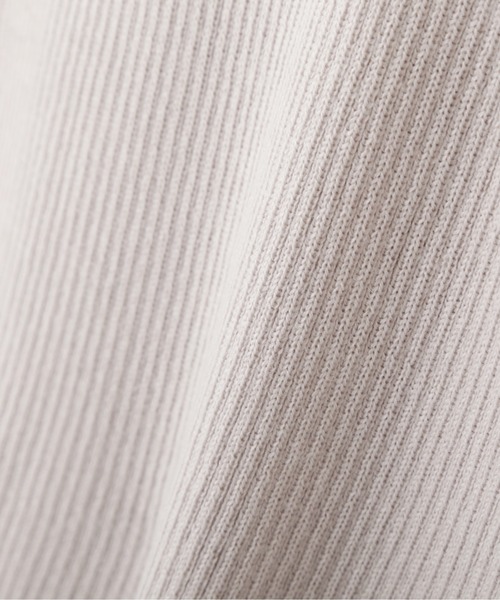 NATURAL BEAUTY BASIC（ナチュラルビューティーベーシック）の「ウールブレンドリブ タートル（ニット/セーター・レディース・ブラック/グレー/オフホワイト/ホワイト系その他/ブルー・MEDIUM）」の8枚目の写真