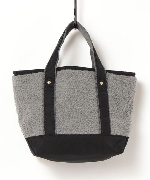 CONVERSE（コンバース）の「【CONVERSE/コンバース】ブランドロゴ ボア＆ツイル ミニトートバッグ（トートバッグ・レディース・ブラック/ベージュ/ブルーグリーン・FREE）」の5枚目の写真