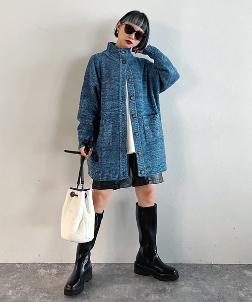 PAGEBOY(ページボーイ)の「ボアバケットバッグ(ショルダーバッグ・レディース・ホワイト/グリーン・FREE)」の14枚目の写真