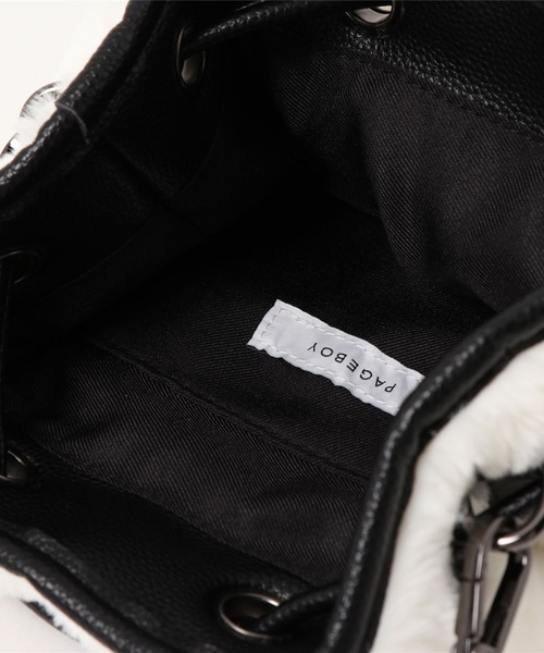 PAGEBOY(ページボーイ)の「ボアバケットバッグ(ショルダーバッグ・レディース・ホワイト/グリーン・FREE)」の17枚目の写真