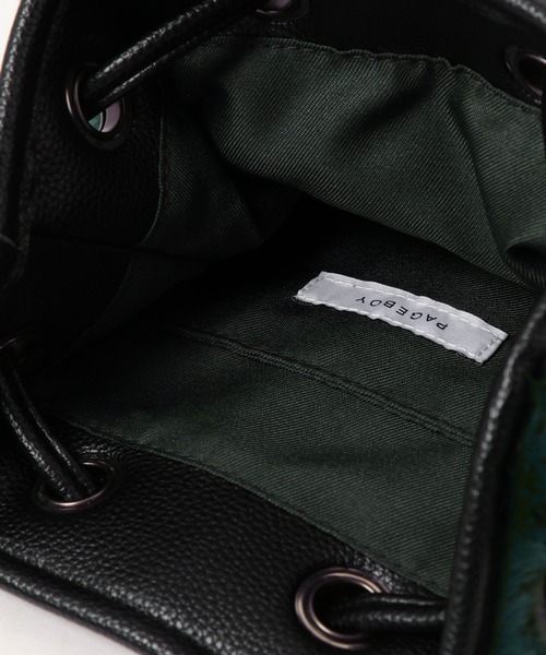 PAGEBOY(ページボーイ)の「ボアバケットバッグ(ショルダーバッグ・レディース・ホワイト/グリーン・FREE)」の18枚目の写真