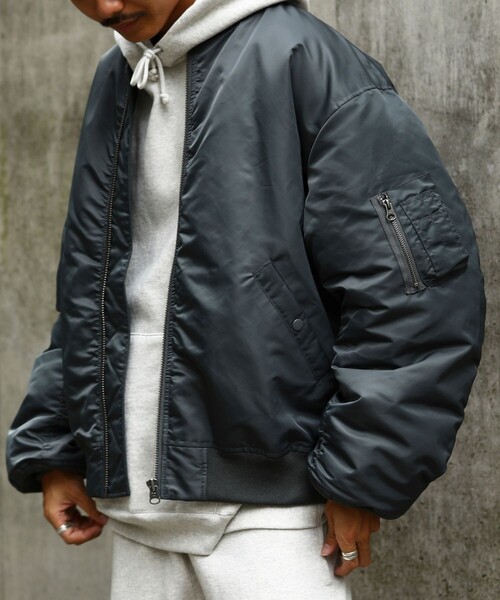 セール Web限定 別注 Ma 1 ビッグシルエット Ma 1 ナイロンジャケット Ma 1 別注 Freaks Store フリークスストア のファッション