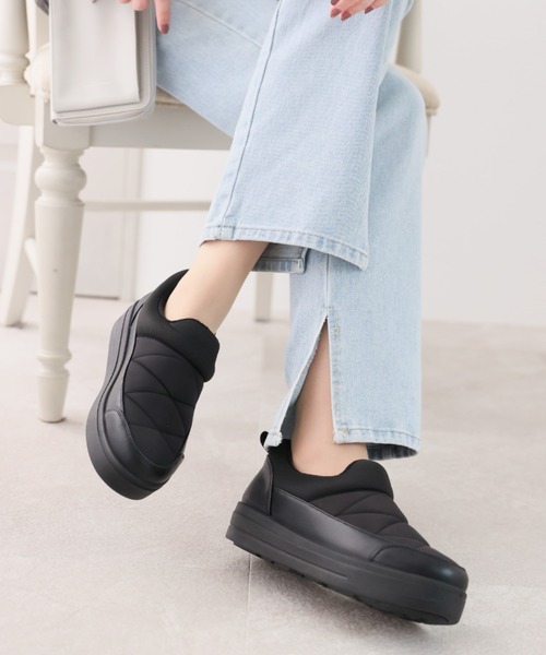 VIVIAN（ヴィヴィアン）の「防水防寒スリッポン（レインシューズ・レディース・ブラック/ベージュ/グレー/カーキ/アイボリー・LL/S/M/L）」の13枚目の写真