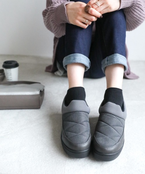 VIVIAN（ヴィヴィアン）の「防水防寒スリッポン（レインシューズ・レディース・ブラック/ベージュ/グレー/カーキ/アイボリー・LL/S/M/L）」の22枚目の写真