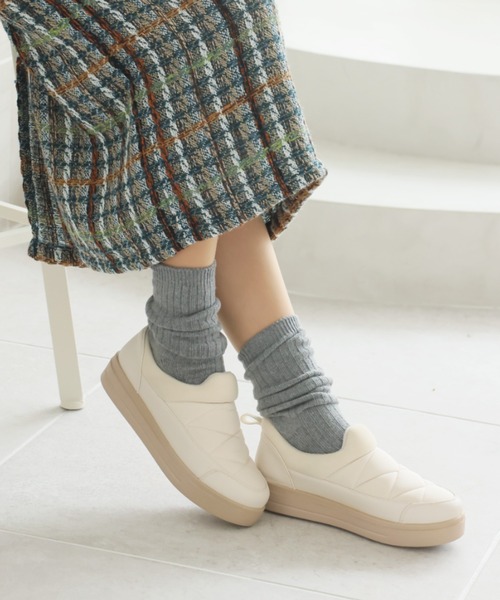 VIVIAN（ヴィヴィアン）の「防水防寒スリッポン（レインシューズ・レディース・ブラック/ベージュ/グレー/カーキ/アイボリー・LL/S/M/L）」の8枚目の写真