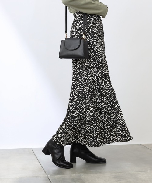 COLONY 2139(コロニートゥーワンスリーナイン)の「レオパード柄マーメイドスカート(スカート・レディース・ブラック/アイボリー・FREE)」の1枚目の写真
