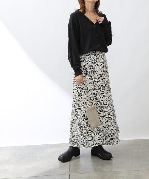 COLONY 2139(コロニートゥーワンスリーナイン)の「レオパード柄マーメイドスカート(スカート・レディース・ブラック/アイボリー・FREE)」の12枚目の写真
