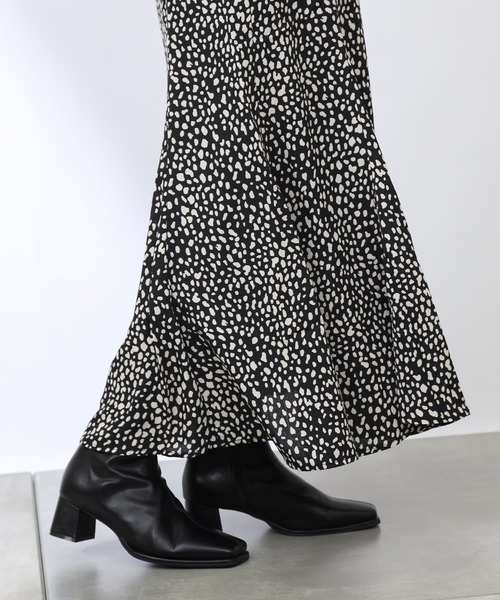 COLONY 2139(コロニートゥーワンスリーナイン)の「レオパード柄マーメイドスカート(スカート・レディース・ブラック/アイボリー・FREE)」の13枚目の写真