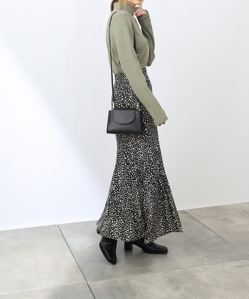 COLONY 2139(コロニートゥーワンスリーナイン)の「レオパード柄マーメイドスカート(スカート・レディース・ブラック/アイボリー・FREE)」の3枚目の写真
