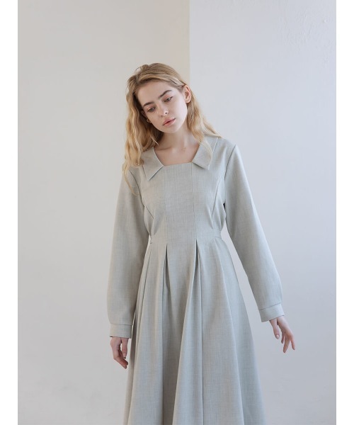 Ayla（アイラ）の「tuck pleats onepiece（ワンピース・レディース・ライトグレー/ベージュ・FREE）」の11枚目の写真