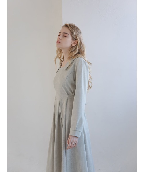 Ayla（アイラ）の「tuck pleats onepiece（ワンピース・レディース・ライトグレー/ベージュ・FREE）」の12枚目の写真