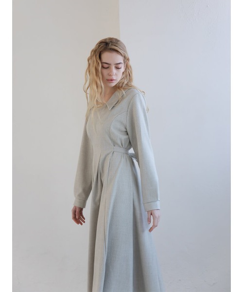 Ayla（アイラ）の「tuck pleats onepiece（ワンピース・レディース・ライトグレー/ベージュ・FREE）」の13枚目の写真