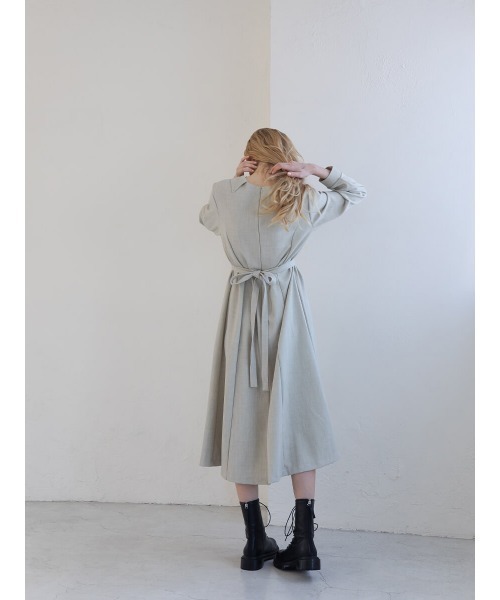 Ayla（アイラ）の「tuck pleats onepiece（ワンピース・レディース・ライトグレー/ベージュ・FREE）」の16枚目の写真