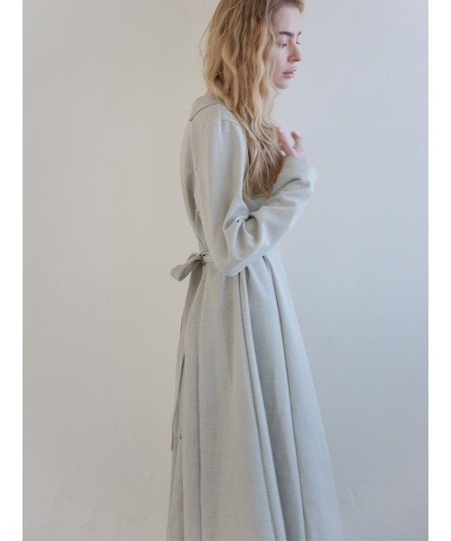 Ayla（アイラ）の「tuck pleats onepiece（ワンピース・レディース・ライトグレー/ベージュ・FREE）」の18枚目の写真