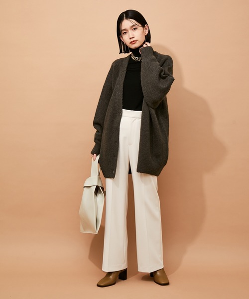 ADAM ET ROPE'(アダムエロペ)の「【アウトレット店舗・WEB限定】エラスティックドルマンカーディガン(カーディガン/ボレロ・レディース・チャコールグレー/ブルー/パープル系その他/ライトグレー・FREE)」の17枚目の写真