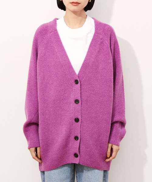 ADAM ET ROPE'(アダムエロペ)の「【アウトレット店舗・WEB限定】エラスティックドルマンカーディガン(カーディガン/ボレロ・レディース・チャコールグレー/ブルー/パープル系その他/ライトグレー・FREE)」の10枚目の写真