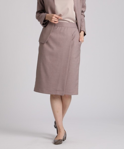 CLEARIMPRESSION (クリアインプレッション)の「TRサキソニー起毛Iラインスカート(スカート・レディース・ブラック/モカ・11号/9号/7号)」の12枚目の写真