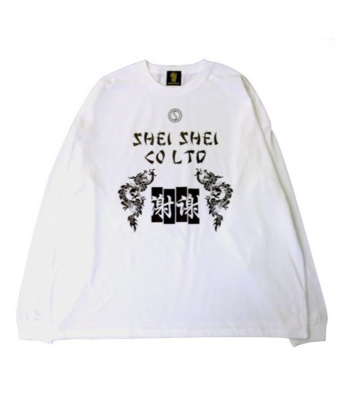 shei shei co LTD(シェイシェイシーオーエルティディ)の「【SHEI SHEI/シェイシェイ】DRAGON L/S TEE(Tシャツ/カットソー・メンズ・ホワイト/ブラック・FREE)」の2枚目の写真