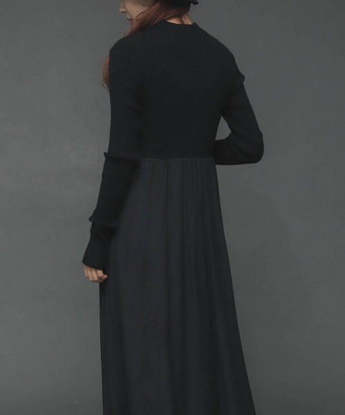 SENSE OF PLACE by URBAN RESEARCH(センスオブプレイスバイアーバンリサーチ)の「リブドッキングワンピース(ワンピース・レディース・ライトベージュ/ブラック・ONE)」の11枚目の写真