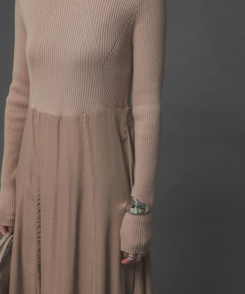 SENSE OF PLACE by URBAN RESEARCH(センスオブプレイスバイアーバンリサーチ)の「リブドッキングワンピース(ワンピース・レディース・ライトベージュ/ブラック・ONE)」の20枚目の写真