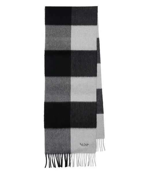 Paul Smith COLLECTION（ポールスミスコレクション）の「ブロックチェック カシミヤマフラー / 214553 FS（マフラー・メンズ・ブルー系その他/ベージュ系その他/グレー系その他・FREE）」の2枚目の写真