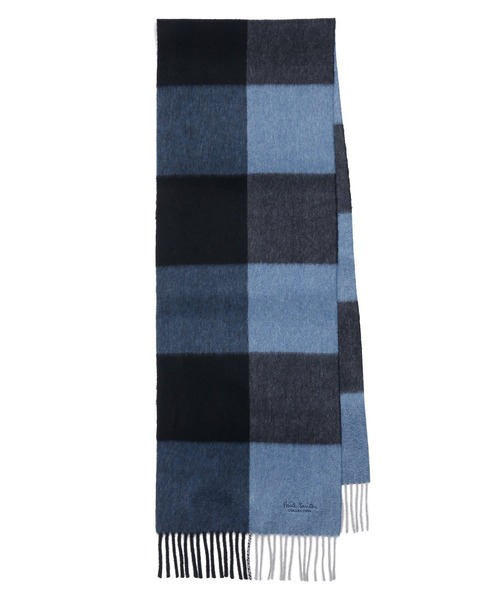 Paul Smith COLLECTION（ポールスミスコレクション）の「ブロックチェック カシミヤマフラー / 214553 FS（マフラー・メンズ・ブルー系その他/ベージュ系その他/グレー系その他・FREE）」の3枚目の写真