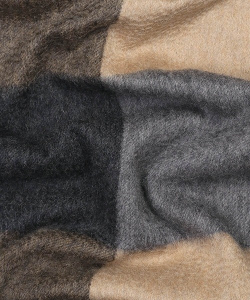 Paul Smith COLLECTION（ポールスミスコレクション）の「ブロックチェック カシミヤマフラー / 214553 FS（マフラー・メンズ・ブルー系その他/ベージュ系その他/グレー系その他・FREE）」の9枚目の写真