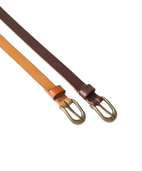 Crisp（クリスプ）の「細レザーベルト（ベルト・レディース・ブラウン/キャメル・FREE）」の7枚目の写真