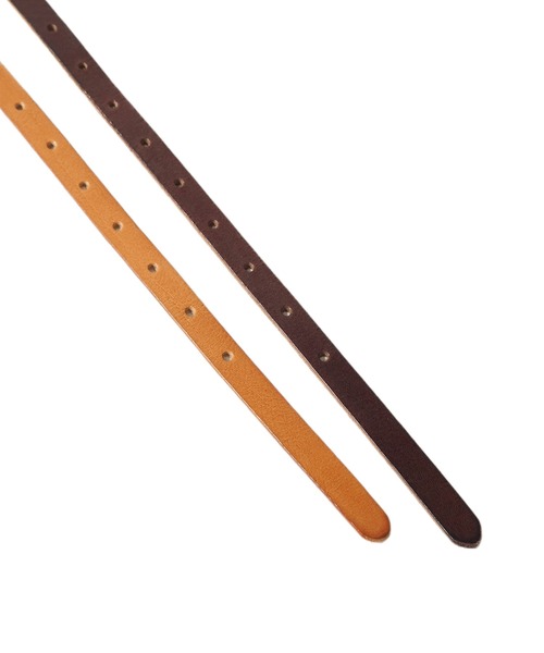 Crisp（クリスプ）の「細レザーベルト（ベルト・レディース・ブラウン/キャメル・FREE）」の8枚目の写真
