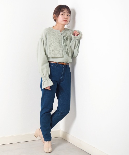 Crisp（クリスプ）の「細レザーベルト（ベルト・レディース・ブラウン/キャメル・FREE）」の9枚目の写真