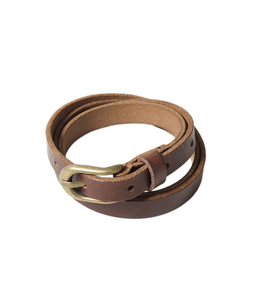 Crisp（クリスプ）の「細レザーベルト（ベルト・レディース・ブラウン/キャメル・FREE）」の14枚目の写真