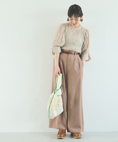 Crisp（クリスプ）の「細レザーベルト（ベルト・レディース・ブラウン/キャメル・FREE）」の22枚目の写真