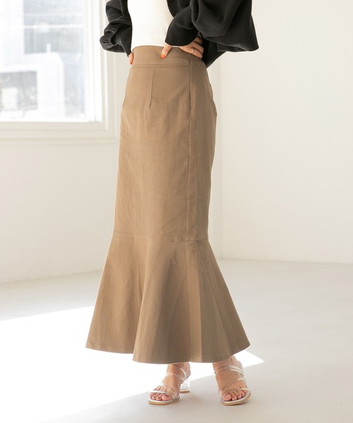 Heather(ヘザー)の「Ladyマーメイドスカート 259636(スカート・レディース・ブラック/ブラウン/アイボリー/ライトブラウン/ベージュ・S/M)」の4枚目の写真