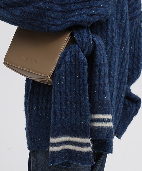 MASONPRINCE(メイソンプリンス)の「【MASONPRINCE】Oversized color dot yarn knit pullover MY0191(ニット/セーター・メンズ・グリーン/ブルーグリーン/グレー/アイボリー/ブルー・S/L/M)」の22枚目の写真