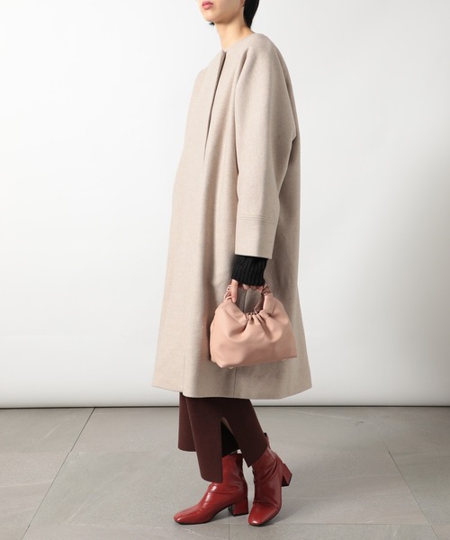 SETUP7(セットアップセブン)の「低身長さんコーデにオススメ◎【SETUP7】スリットフレアリブパンツ KNF(その他パンツ・レディース・ブラック/ダークブラウン/グレー/アイボリー・FREE)」の10枚目の写真