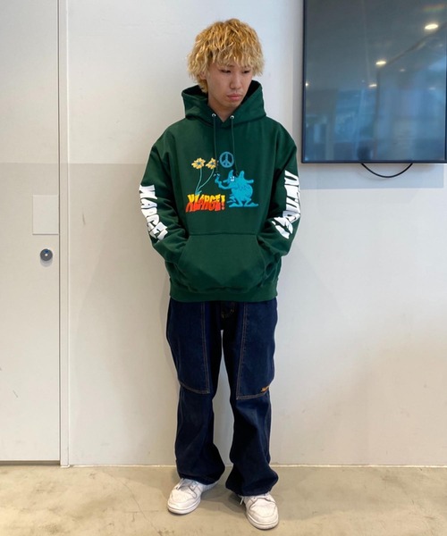 XLARGE（エクストララージ）の「PEACE WORLD PULLOVER HOODED