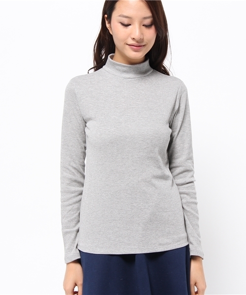 CIAOPANIC TYPY（チャオパニックティピー）の「テレコハイネックプルオーバー（Tシャツ/カットソー・レディース・ホワイト/グレー/ブラック/その他19/ネイビー・FREE）」の6枚目の写真