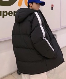 MGV（エムジーヴィー）の「袖ラインオーバーサイズフーデッド中綿ブルゾン（ダウンジャケット/コート）」