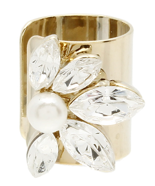 SMELLY（スメリー）の「SMELLY ビジューイヤーカフ（イヤリング・レディース・ゴールド・ONE）」の3枚目の写真