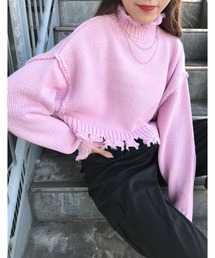 INGNI | ショート丈ブロークンニット(ニット/セーター)